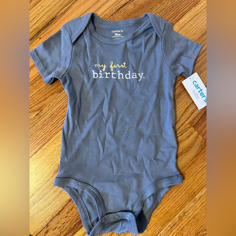 My First Birthday onesie